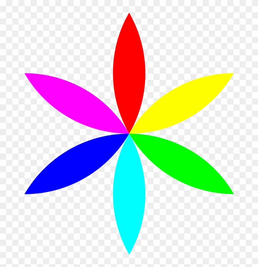 6 Football Petal Flower Clipart - Flower Clip Art Colorful #301780