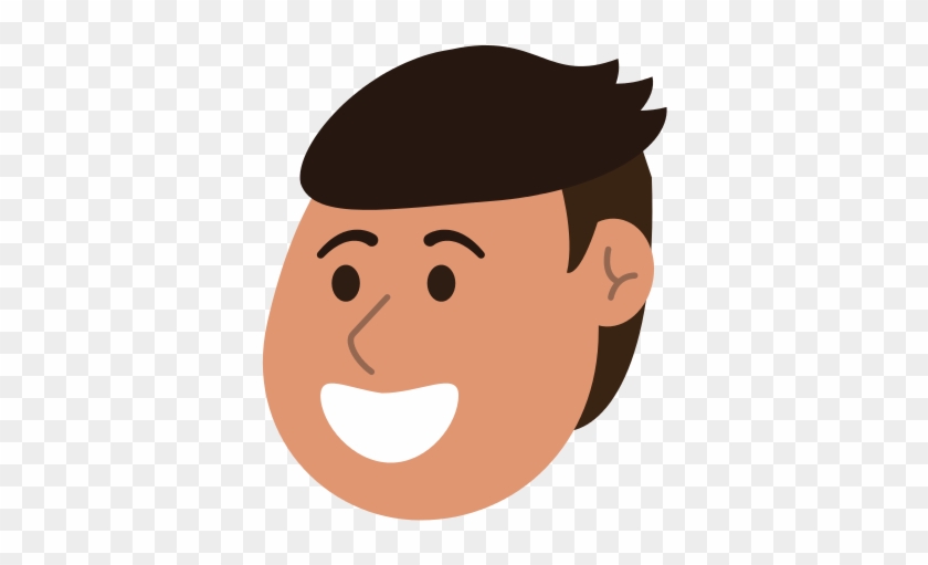 Happy Man Smiling Cartoon Icon Image - Sleeve #302008