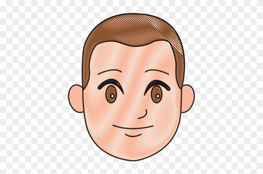 Cartoon Head Young Man Smile Expression - Cartoon Head Young Man Smile Expression #302035