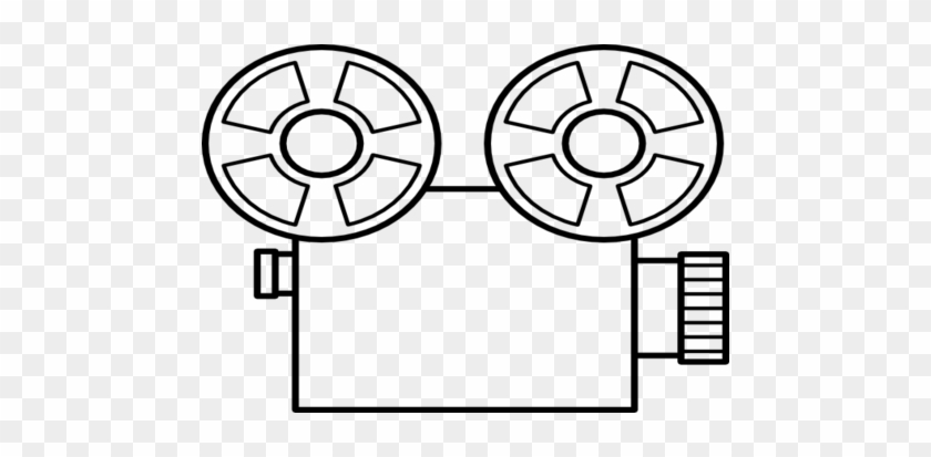 Broken Movie Camera Old Tape Clip Art At Vector Online - Video Camera Line Drawing #302099