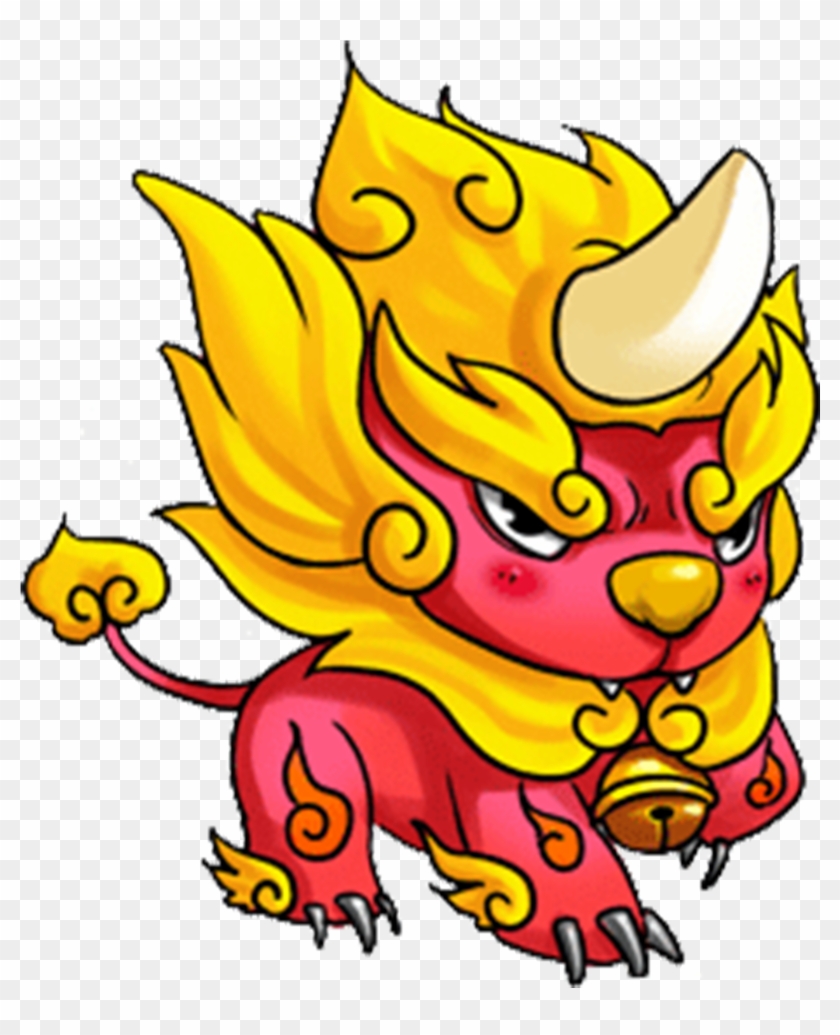 Qilin Cartoon Lion Dance Dragon Dance - 麒麟 卡通 #302155
