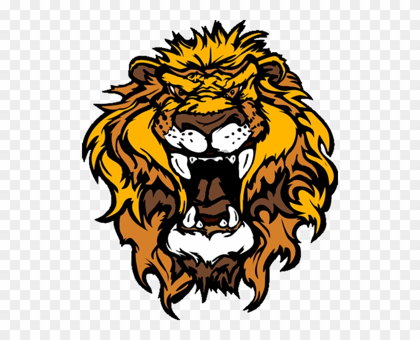 Lion Head Cartoon - 2 X 30cm/300mm Angry Lion Tiger Vinyl Sticker Decal #302220