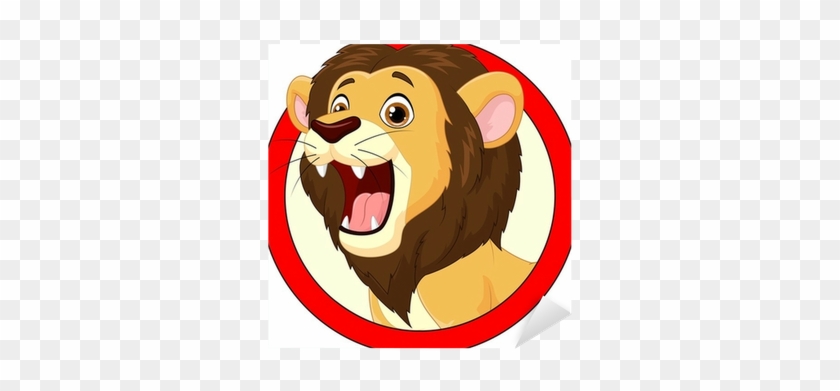 Cartoon Lion Roaring #302222