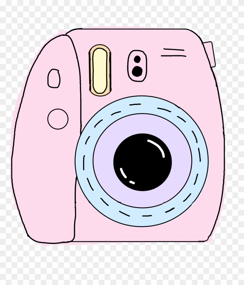 Pastel Polaroid Polaroidcamera Tumblr Girls Pink Kawaii - Polaroid Camera Clipart #302229