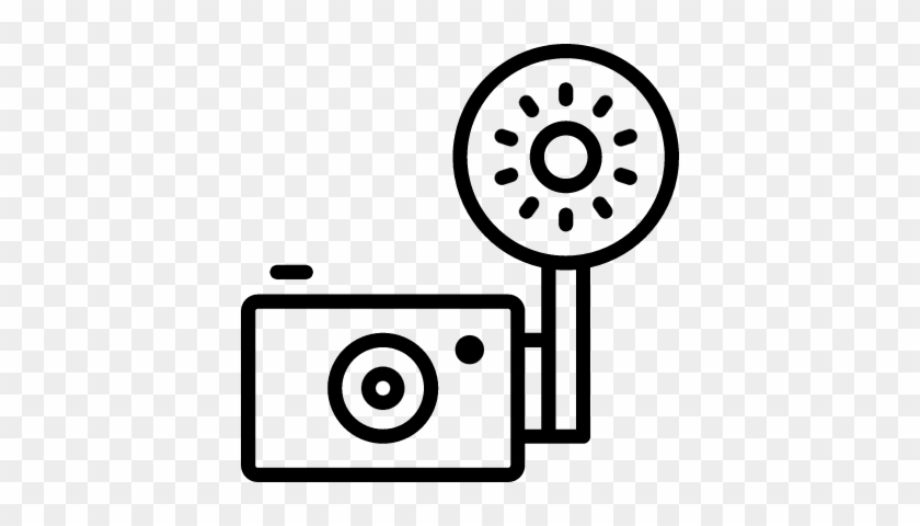 Vintage Camera Flash Vector - Camera #302319