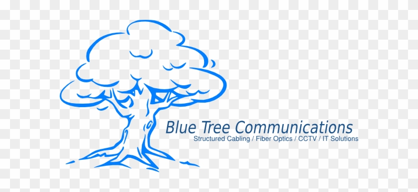 Blue Tree Logo Svg Clip Arts 600 X 307 Px - Drawing Image Banyan Tree #302337