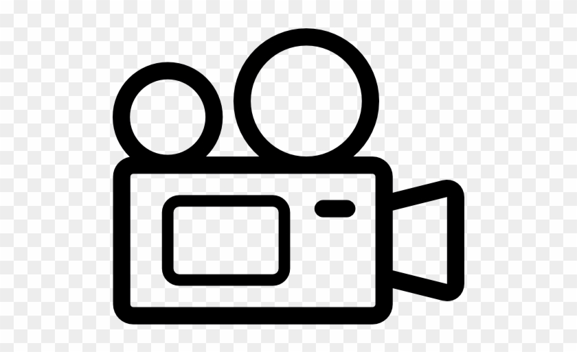 Old Video Camera Free Icon - Video Cam Vector Outline #302396