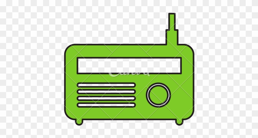 Old Radio Isolated Icon - Radio #302405