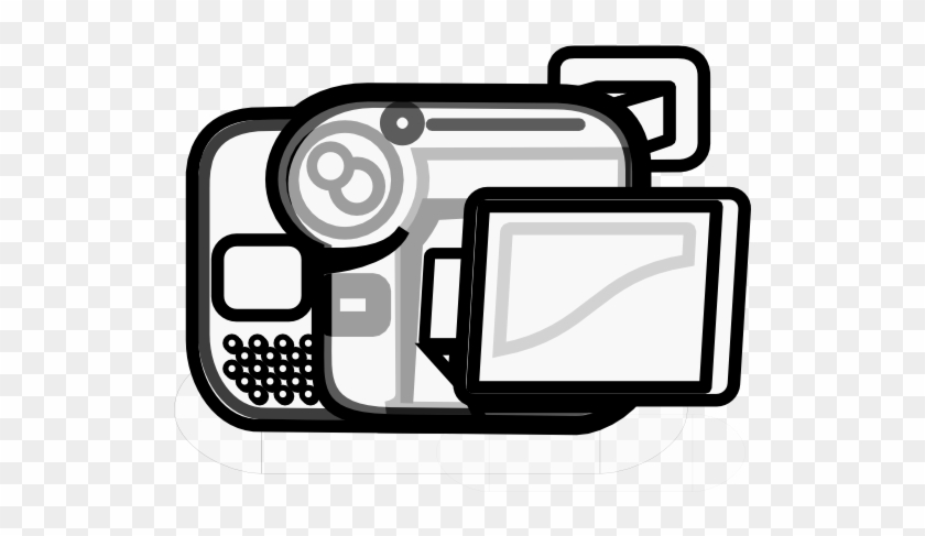 Camera Video Black White Line Art 555px - Camera Video Black White Line Art 555px #302463