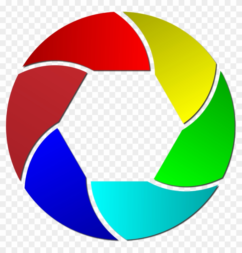 Colorful Shutter Icon Enhanced - Clipart Of Rainbow Colors #302480
