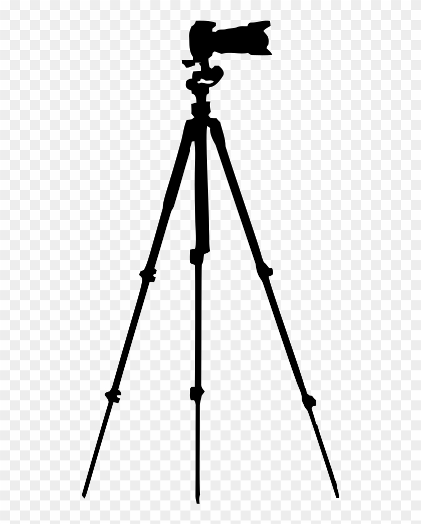 Onlinelabels Clip Art - Camera Tripod Silhouette #302529