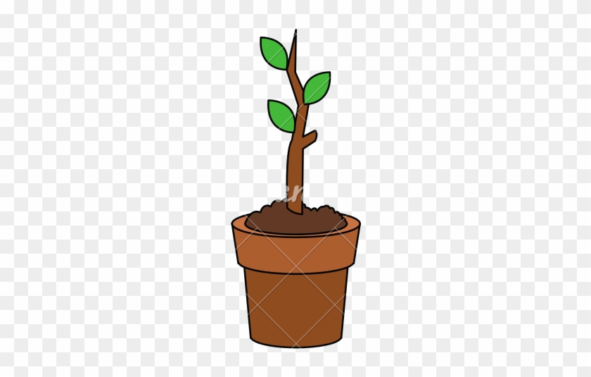 Pot Plant Clipart Sprout - Icon #302567
