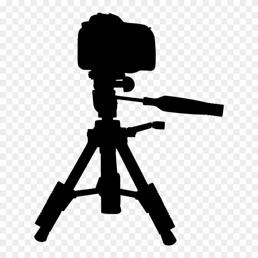 Medium Image - Camera On Tripod Silhouette #302581