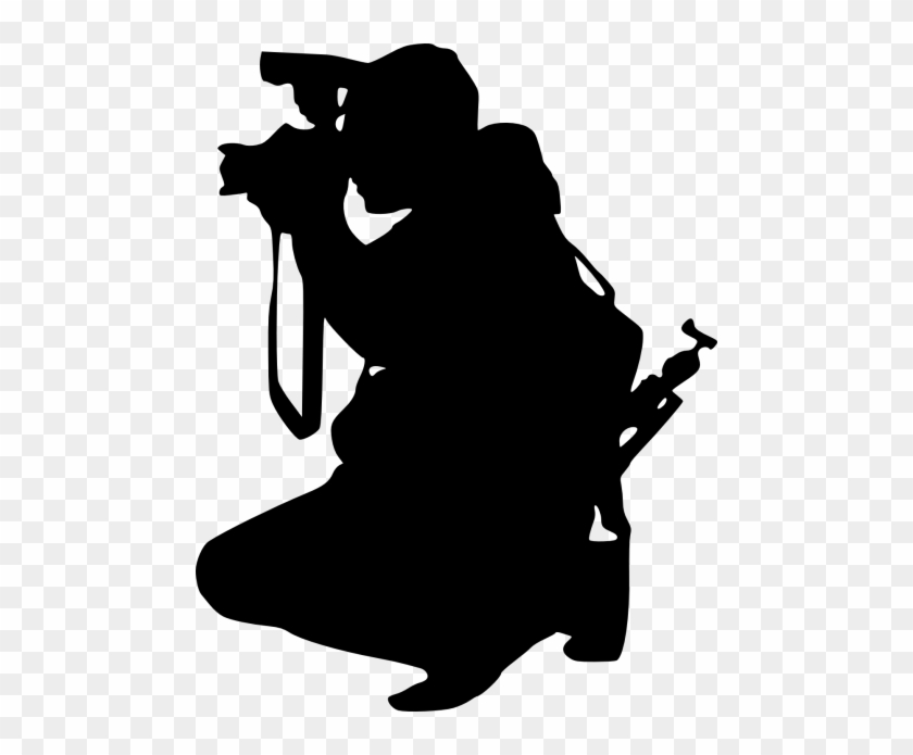 Photographer With Camera Png - Camera Silhouette Png #302613