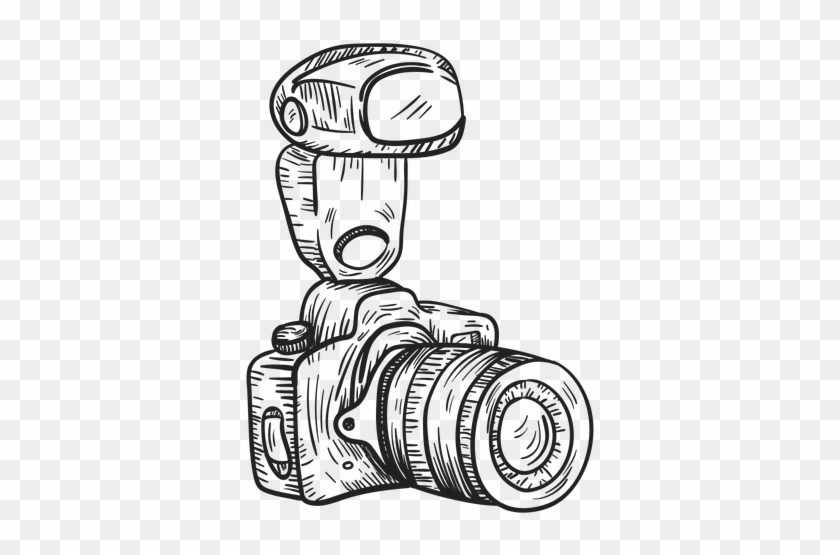 Digital Photo Camera Sketch - Camera Fotografica Desenho Png #302619