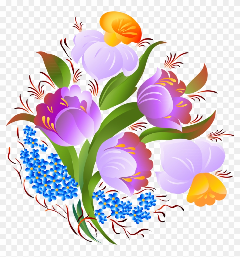 Flower Floral Design Drawing Clip Art - Flower Floral Design Drawing Clip Art #303224