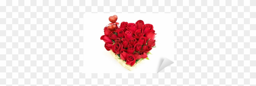Love Heart Shape Red Roses Gift Bouquet For Valentine - Love #302705