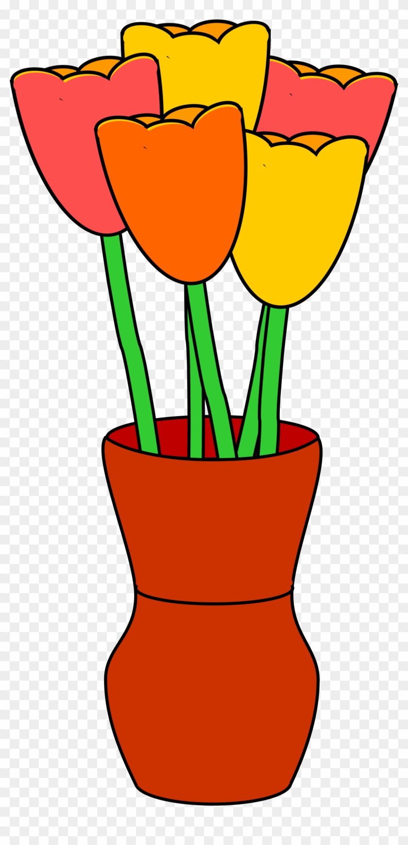 Big Image - Flowers In Vase Clipart #302778