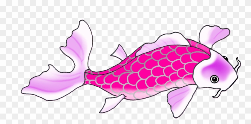 Lila Pink Koi Fish Drawing - Koi #302940