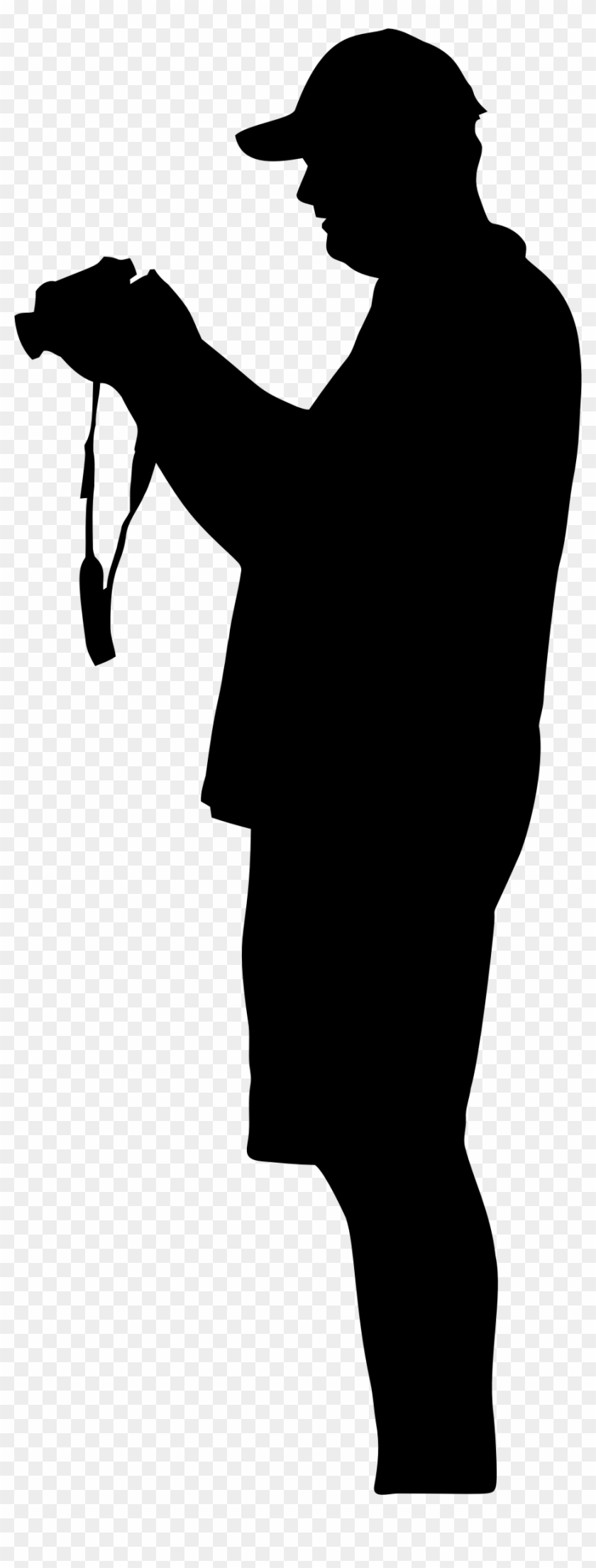 Big Image - Man Silhouette Camera Png #302995