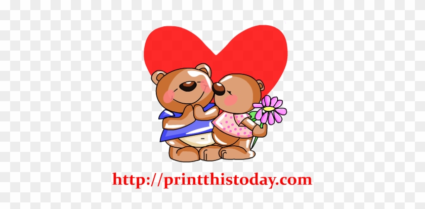 Love You Teddy Bear Clipart - Ositos Enamorados De Caricatura #303029