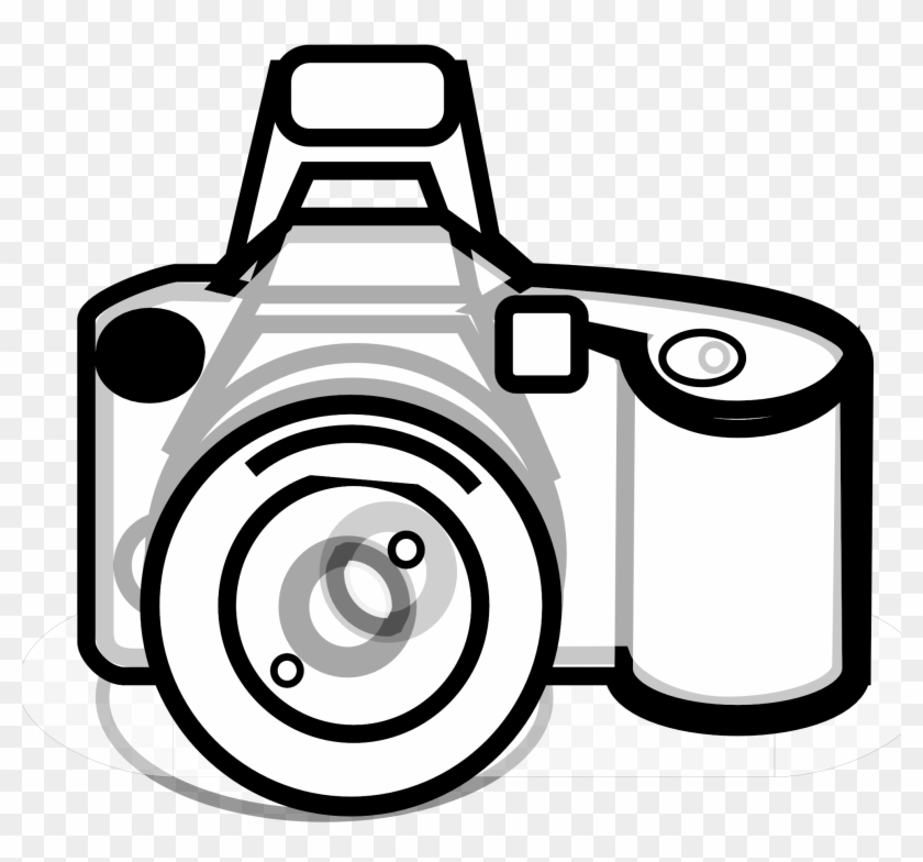 Clipart Of Lens, Photography And Kodak - Black And White Camera Clip Art #303093