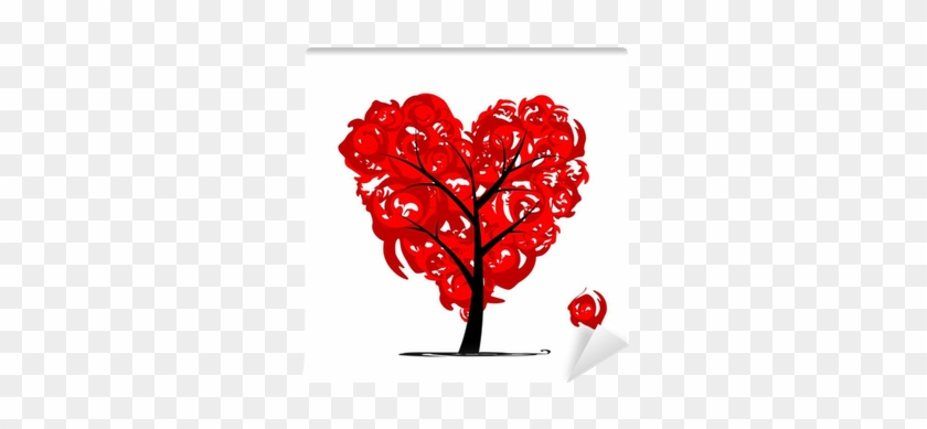 Love Tree, Heart Shape For Your Design Wall Mural • - Arbre De Vie En Coeur #303134