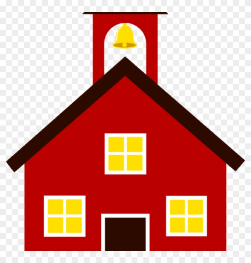 red schoolhouse clipart