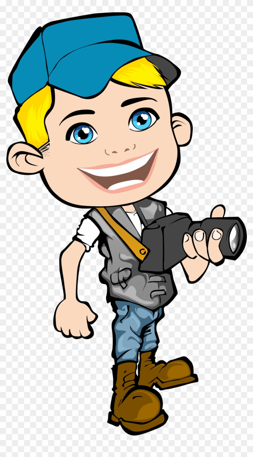 Vector Journalist Design Using Adobe Photoshop By - Journalist Cartoon #303198