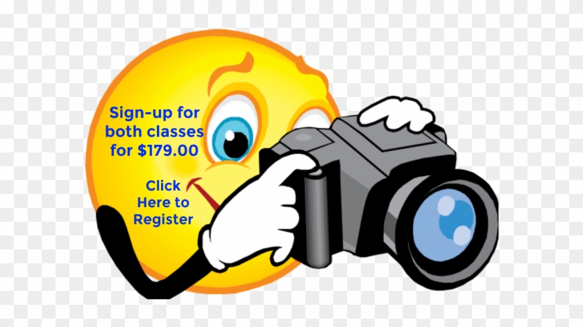 Take Both Classes And Save - Smiley Face With Camera #303334