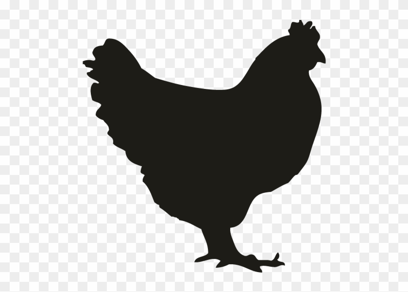 Chicken Silhouette Free Vector Art - Chicken Silhouette Clip Art #303437