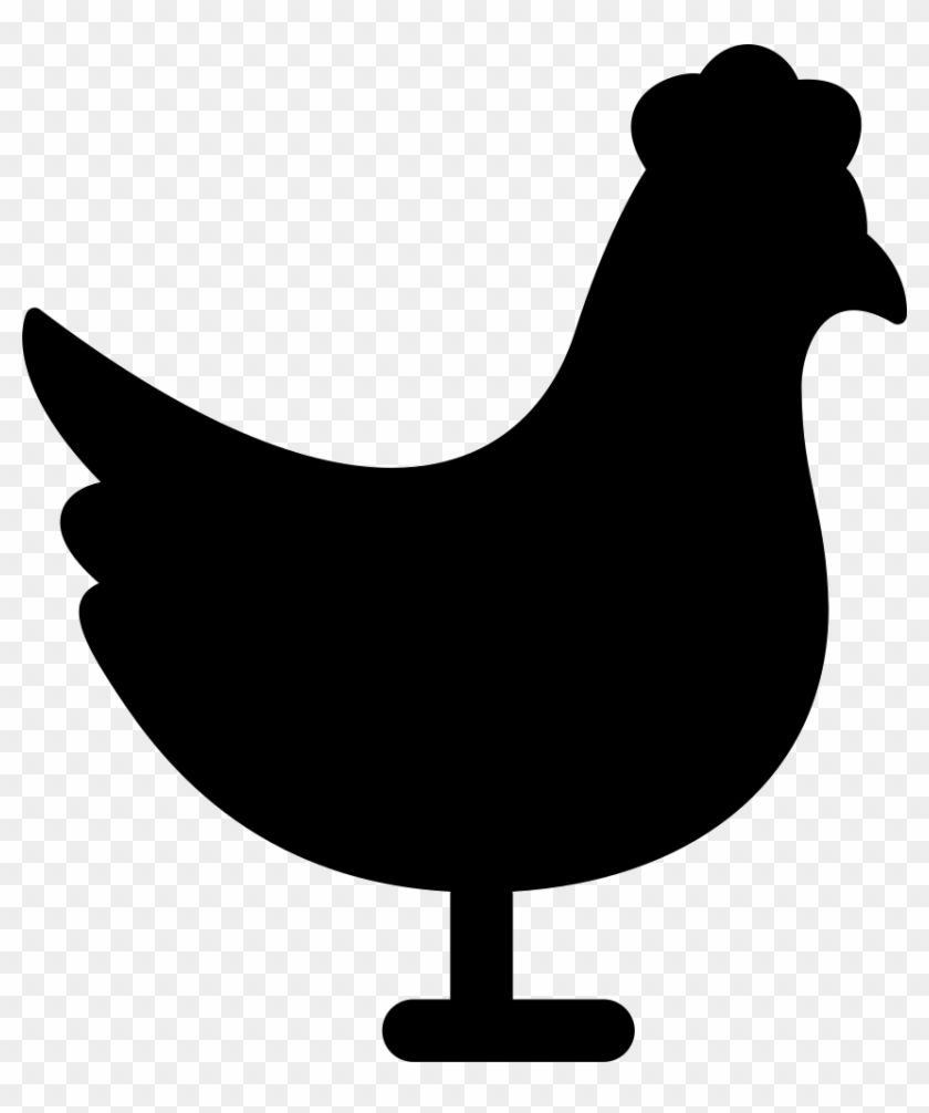 Chicken Silhouette Clip Art - Chicken Silhouette #303449