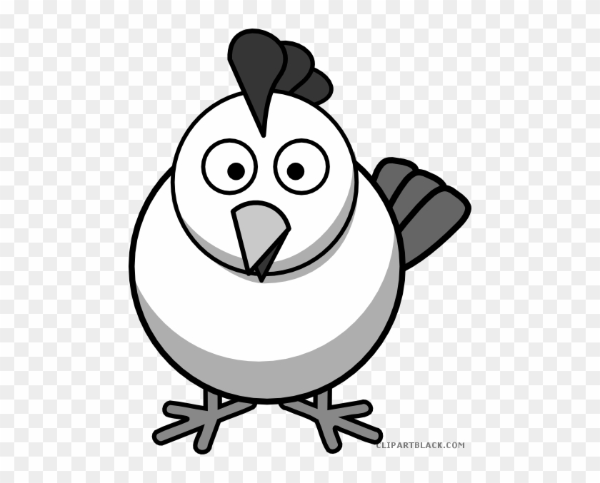 Quality Chicken Animal Free Black White Clipart Images - Cartoon Chicken #303538