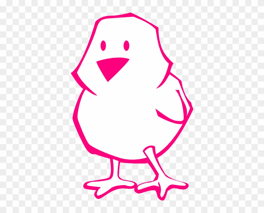 Baby Chick Clip Art Vector Online Royalty Free And - Pollo Animado Rosa #303608