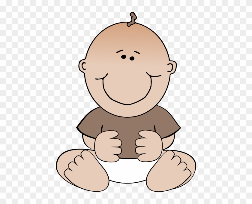 Baby Sitting Svg Clip Arts 468 X 598 Px - Baby Sitting Down Cartoon #303634