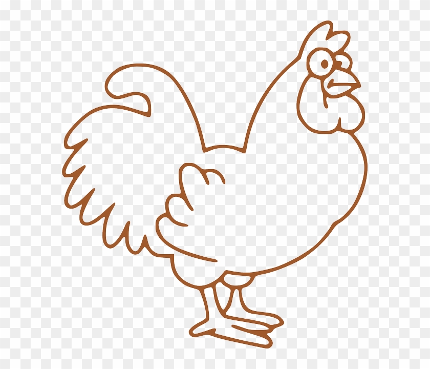 Agriculture Cock, Hen, Bird, Chick, Farm Animal, Farm, - Tavuk Çizimi #303700
