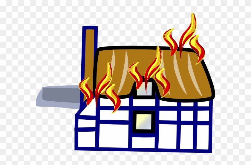 Burning House Clipart - House On Fire Clip Art #303793
