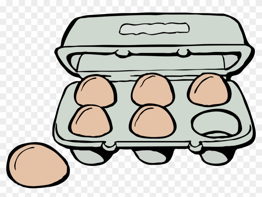 Fried Egg Egg Carton Clip Art - Fried Egg Egg Carton Clip Art #303881