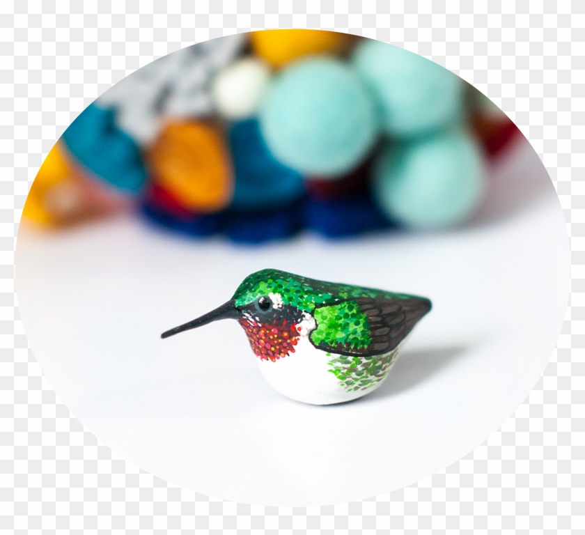 Ruby-throated Hummingbird Miniature - Ruby-throated Hummingbird Miniature #304126