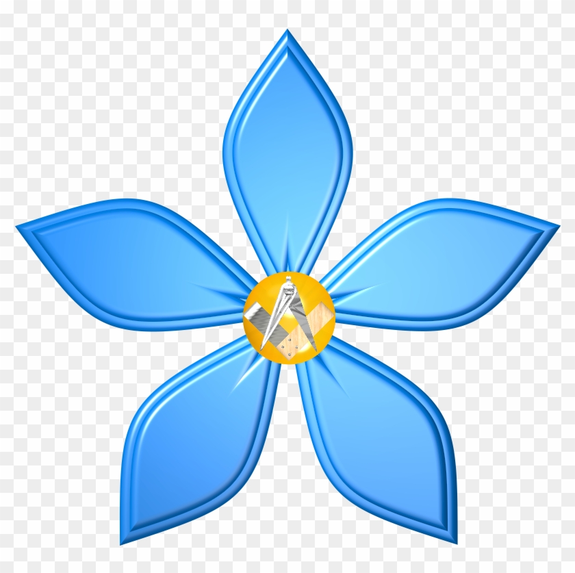 Forget Me Not Clip Art - Forget Me Not Freemason #304246