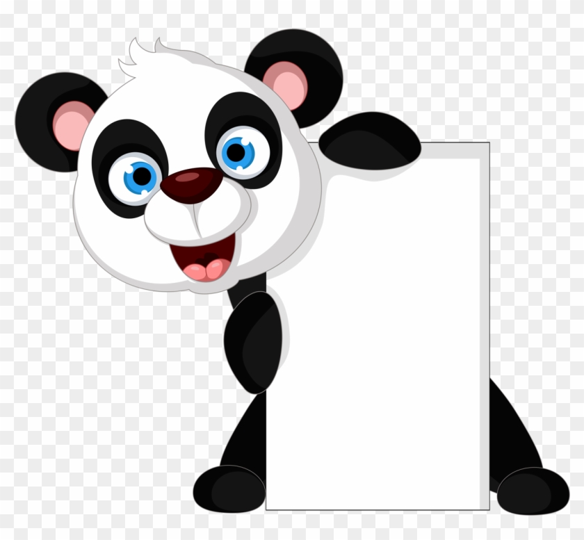 Tag Toppers - Cartoon Panda #304266
