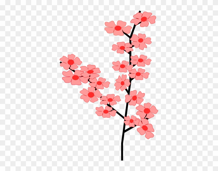 Sakura Blossom Clipart Transparent - Cherry Blossom Clip Art #304386