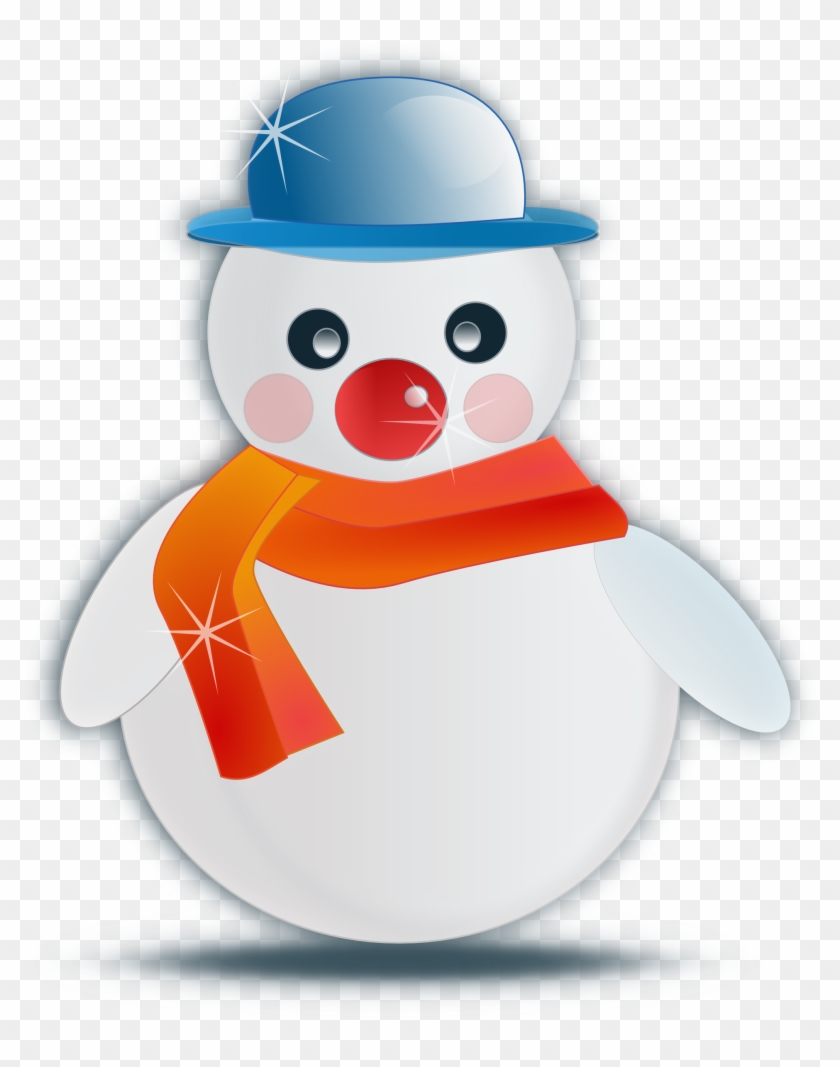 Netalloy Snowman Glossy Scalable Vector Graphics Svg - Snowman Vector Png #304405