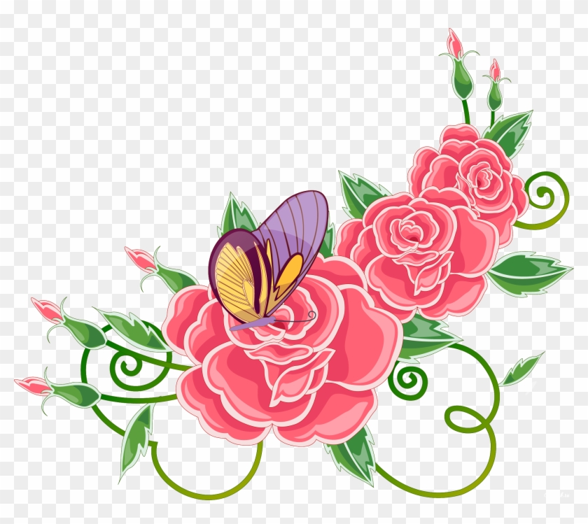 Rose Flower Clip Art - Rose Flower Clip Art #304623