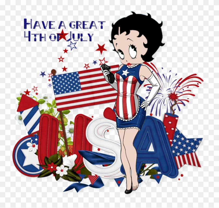 Betty Boop In Red White And Blue - Betty Boop #304601