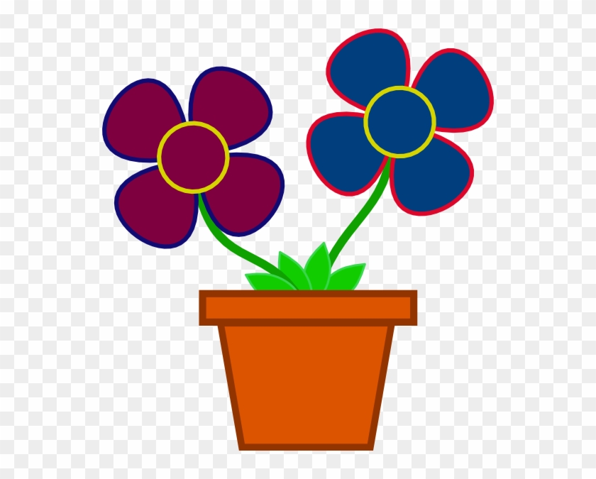 Flower Clip Art - Flower In A Pot Cartoon #304622