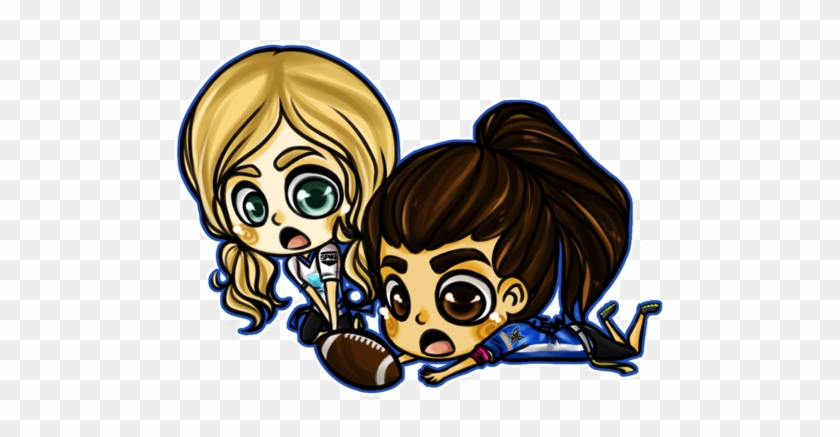 Candice And Nina Playing Football Vampire Diaries - Stickers The Vampire Diaries #304664