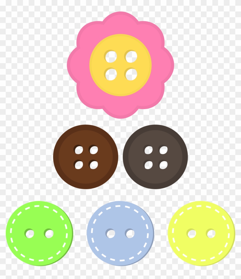 Button Clipart Clothes Button - Colorful Buttons Clip Art #304701
