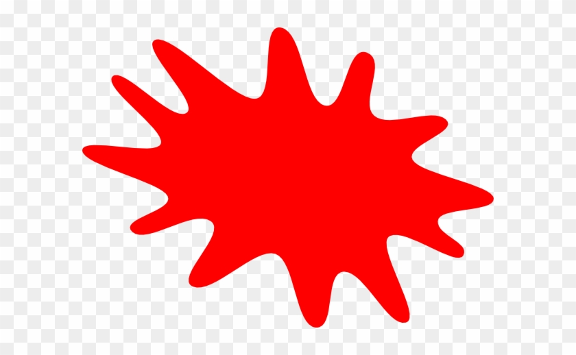 Red Splat Clip Art At Clker Com Vector Clip Art Online - Canada Maple Leaf Transparent #304758