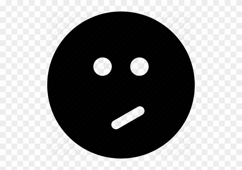 Confused Emoticon Emotion Face Perplexed Sad Smiley - Circle #304776